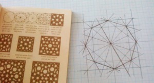 Using my favourite book and following the instructions as layed out in Islamic Design: Genius in Geometry by Daud Sutton