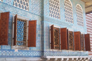 Exterior walls of the Harem covered with tiles (Topkapi palace)