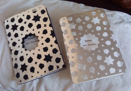 Black and white versions of special edition books - collaboration: Sara Choudhrey and Susan Mortimer