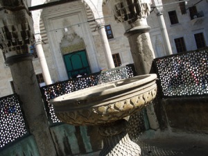 Fountain in courtyard of Blue Mosque