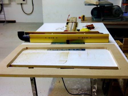 The router and the jigsaw cut MDF