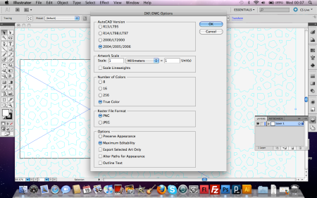 Exporting as DXF from Illustrator